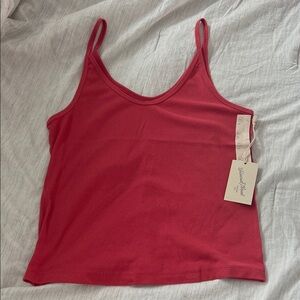 Universal Thread Raspberry Red Ribbed Camisole Tank